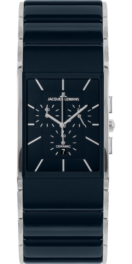 Jacques Lemans, Chronograph in silber, Uhren für Herren