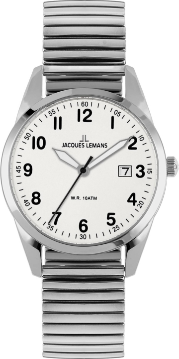 Jacques Lemans, Herrenuhr in weiß, Uhren für Herren
