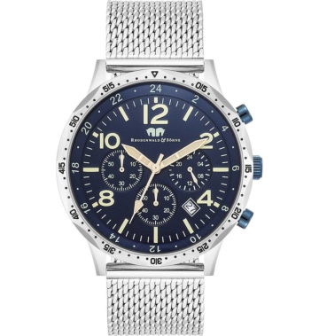 Rhodenwald & Söhne, Armband-Uhr Flight Captain in silber, Uhren für Herren