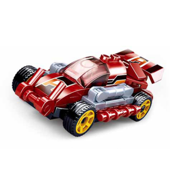 Spielzeug Power Bricks Rennwagen Pullback M 38 rot