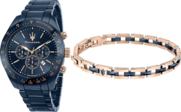 Maserati, Chronograph Traguardo Ceramic Special Pack in dunkelblau, Uhren für Herren