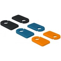 Kabelmarker Clips zum Selbstbeschriften, farbig, Kabelclip
