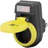 Steckdosenadapter mit Schalter, 1-fach