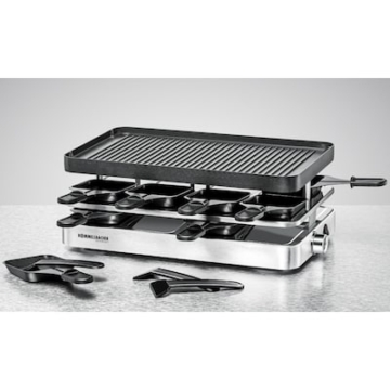 Rommelsbacher RC 1400 Raclette-Grill Aluminium-Gehäuse