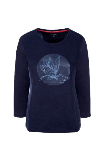 Soquesto Langarmshirt Jennie blau