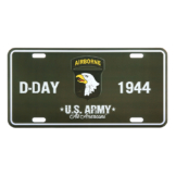 Blechschild Nummernschild D-Day 1944 101st Airborne