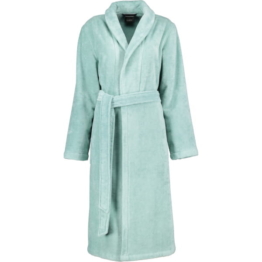 Cawö Home Damen Bademantel Schalkragen 836 - Farbe: seegrün - 44