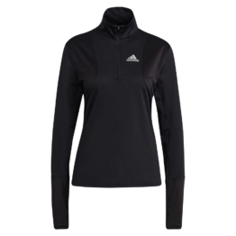 adidas Own The Run Half-Zip Longsleeve Damen - Schwarz, Weiß, Größe L