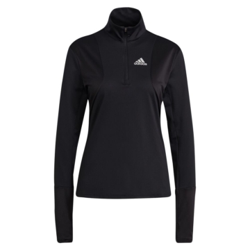 adidas Own The Run Half-Zip Longsleeve Damen - Schwarz, Weiß, Größe L