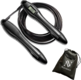 Nuvance - Professionelles Sportsprungseil mit Zähler - einstellbar - Erwachsene und Kinder - Springseil - Speedrope