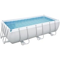 Power Steel Rectangular Frame Pool-Set, 404cm x 201cm x 100cm, Schwimmbad
