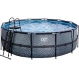 Stone Pool, Frame Pool Ø 427x122cm, Schwimmbad
