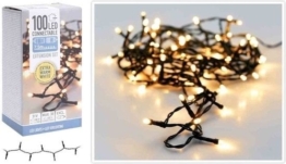 Verlängerungsset für koppelbare Weihnachtsbeleuchtung - 100 LED - 7,5 m - warmweiß