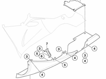 BMW Motorspoiler (rechts) K1200S / K1300S (K40)