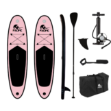 DUOSET! Pacific Special Edition Sup Board - Extra Sturdy - 285 cm - 6 Stück - Pink