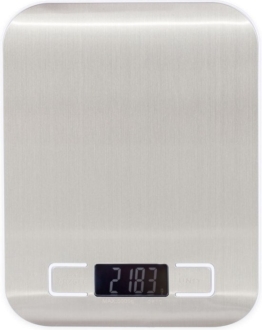 Nonna Küchenwaage digital - Küchenwaage aus Edelstahl - Max. 5 Kilogramm