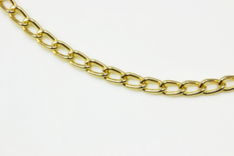 Panzerkette, 3 x 5 mm, 1 m, Aluminium, Meterware