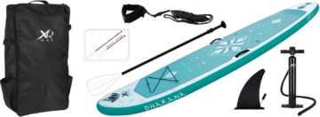 XQ Max Yoga Sup Board Set 305cm - Exra stabil - Grün/Blau