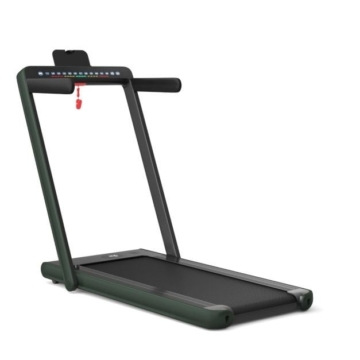 2 in 1 faltbares elektrisches Laufband Dual LED Display Oberfläche 40x100cm Bluetooth Lautsprecher Grün
