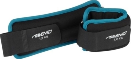 Avento Handgelenk-/Knöchelgewicht Neopren - 2x 1,0 kg - Schwarz/Blau