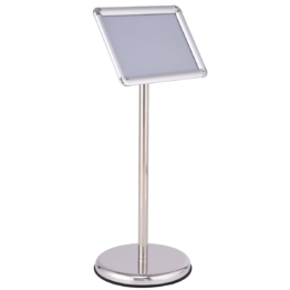 Informationsstand PosterState Kundenstopper aus Metall drehbar (A4)