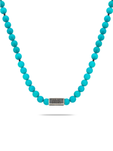 Rebel & Rose NL034-S-70 Turquoise Delight Herren Halskette 70cm