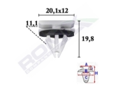 ROMIX Clip, Zier-/Schutzleiste FORD,CHEVROLET,FORD USA C70587 11610926,5270438,W716352S300  11610926,1222281