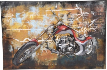 Wandschild Red Engine 94 x 63 cm