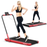 Coast Laufband - klappbar - mit LED-Anzeige und Telefonhalterung - 124,5 x 68,5 x 106,5 cm - Stahl/ABS