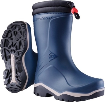 Dunlop K354061 Blizzard Kids Stiefel gefüttert PVC Blau/Grau/Schwarz - blau - 33
