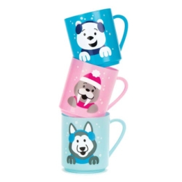 Becher "Polar-Freunde" (4 Stück ) Weihnachtsspielzeug