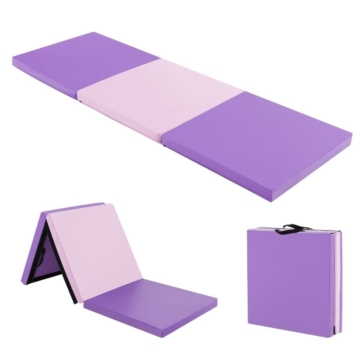 Coast Gymnastikmatte - faltbar - 180 x 60 x 5 cm - Rosa + Lila