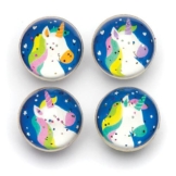 Glitzerflummis "Regenbogen-Einhorn" (8 Stück) Mitgebsel