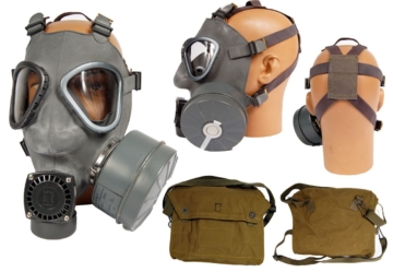 Schutzmasken Set M9 Modell 1990 mit Filter und Tasche Atemschutz neuwertig