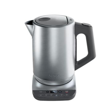 Ninja Wasserkocher, 1,7 Liter, Temperaturregelung, Warmhaltefunktion, edelstahl, KT201EU