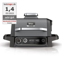 Ninja Woodfire Elektrischer Outdoor Grill & Smoker Refurbished OG701DEREFB