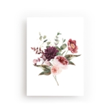 POSTKARTE LILA BLUMEN
