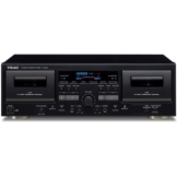 TEAC W-1200 Doppel-Kassettendeck USB-Ausgang schwarz