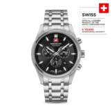 AIRMAN FIRST CLASS 43 MM STAINLESS STEEL CASE SILVER COLOR METAL BRACELET
