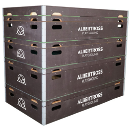 Albertross Skate Rampen-Set "Playground Freestyle-Park", 18-teiliges Set
