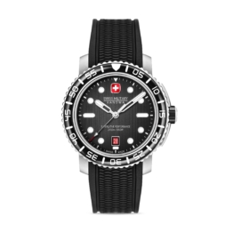 BLACK MARLIN 44 MM STAINLESS STEEL CASE BLACK COLOR SILICONE STRAP