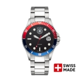 DFB DEUTSCHER-FUSSBALL-BUND Quarzuhr Edelstahl silber onesize Herren Schweizer Uhrwerk 42 mm 20504-1E, 20504-2E, 20504-3E