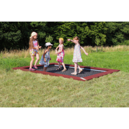 Hally-Gally Bodentrampolin "2000 Mini", Rot-Braun, Schwarz