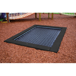 Hally-Gally Bodentrampolin "2000", Schwarz, Schwarz
