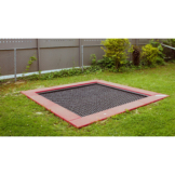 Hally-Gally Bodentrampolin "2017", Rot-Braun, Schwarz