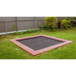 Hally-Gally Bodentrampolin "2017", Rot-Braun, Schwarz