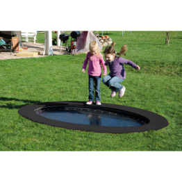 Hally-Gally Bodentrampolin "Saturnus", Schwarz, Schwarz