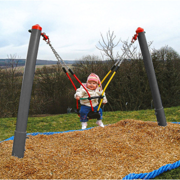 Huck Seiltechnik Einzelschaukel "Mini-M", Mit Kleinkind-Schaukelsitz