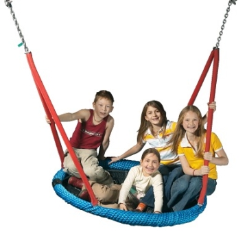 Huck Seiltechnik Schaukelsitz "Vogelnest", Aufhängehöhe 250 cm, Schwarz