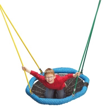 Huck Seiltechnik Schaukelsitz "Wabennest", Aufhängehöhe 200 cm, Blau